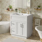 Bathroom Vanity With 2 Doors, 2 Drawers, Adjustable Shelf, Hidden Slides & Soft Close Hinges