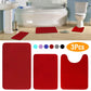 3-Piece Set: Bathroom Rug Set Plush Velvet Bath Carpet