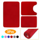 3-Piece Set: Bathroom Rug Set Plush Velvet Bath Carpet