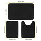 3-Piece Set: Bathroom Rug Set Plush Velvet Bath Carpet