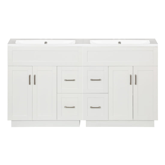 Bathroom Vanity With 2 Doors, 2 Drawers, Adjustable Shelf, Hidden Slides & Soft Close Hinges