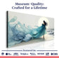 Swirling Winds by the Ocean Abstract Wall Art
