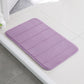 Home Bath Mat Coral Fleece Bathroom Carpet Water Absorption Non-slip Memory Foam Absorbent Washable Rug Toilet Floor Mat