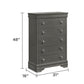 Blaze - Modern 5 Drawer Chest
