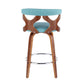 Gardenia - Mid Century Modern Counter Stool (Set of 2)