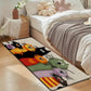 VIKAMA Adorable Cartoon Cat Family Carpet Welcome Mat Doormat Kitchen Rug Carpet For Live Room Bathroom Mat Rug For Bedroom Home