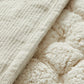 Ivory 2-Piece Cotton Bath Rug Set – 40x60cm&50x80cm Machine Washable Mats for Bathroom, Tub & Shower