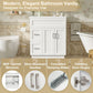 Bathroom Vanity With 2 Doors, 2 Drawers, Adjustable Shelf, Hidden Slides & Soft Close Hinges