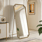 Full Length Mirror With Stand, Floor Standing Dressing For Bedroom - Antique Gold