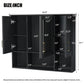 Modern Wall Mounted Medicine Cabinet With Adjustable Shelves, Soft Close Doors, High Define Mirror