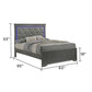 Blaze - Bed With LED Headboard