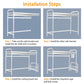 Over Sink Dish Drying Rack with Cutlery Holder
