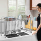 Over Sink Dish Drying Rack with Cutlery Holder